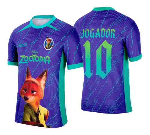 Arte Vetor Camisa Interclasse Zootopia - 0195