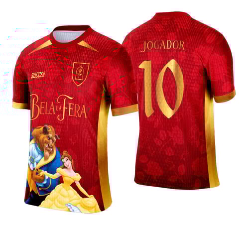 Arte Vetor Camisa Interclasse A Bela e a Fera - 0201
