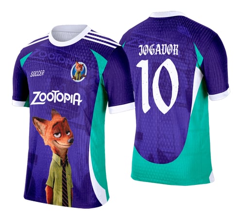 Arte Vetor Camisa Interclasse Zootopia - 0203