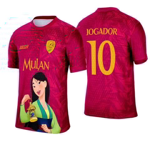 Arte Vetor Camisa Interclasse Mulan - 0204