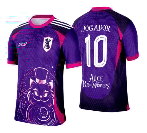 Arte Vetor Camisa Interclasse Alice no País das Maravilhas - 0209