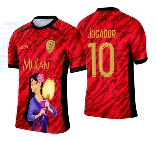 Arte Vetor Camisa Interclasse Mulan - 0210