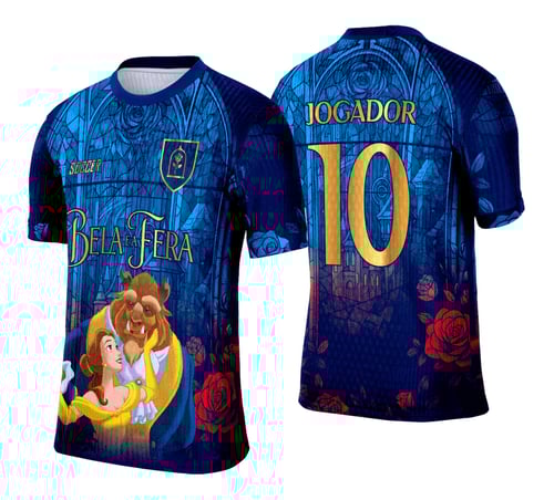 Arte Vetor Camisa Interclasse A Bela e a Fera - 0222