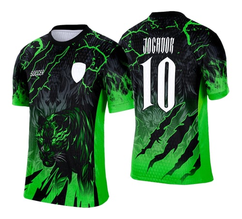 Arte Vetor Camisa Interclasse Pantera Negra Verde 2025 - 0230