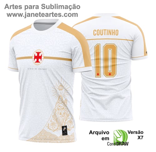 Camisa Vasco da Gama Círio de Nazaré Estampa Vetor 2025