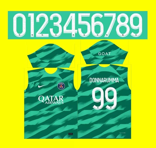 Arte Vetor Camisa PSG Goleiro I 2023 - 2024 Corel X7