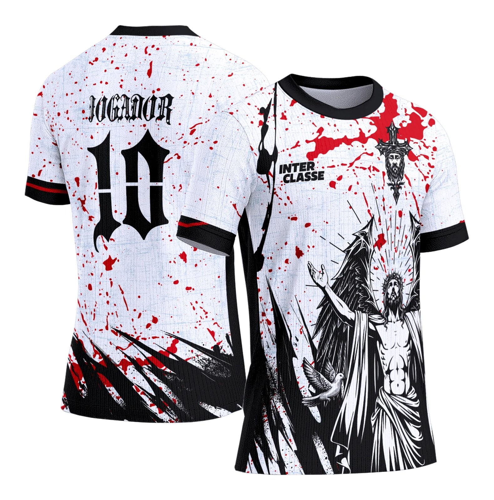 Arte Camiseta de Interclasse Cristo Branco