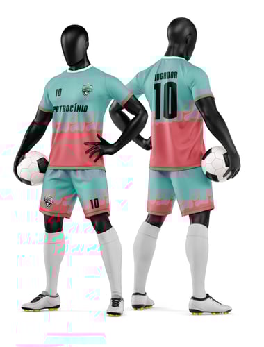 Arte Vetor Camisa e Short de Time de Futebol Amador
