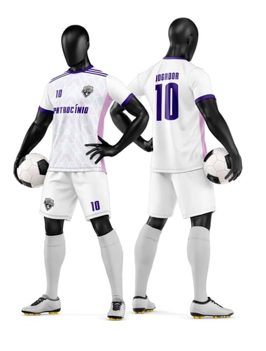 Arte Vetor Camisa e Short de Time de Futebol Amador