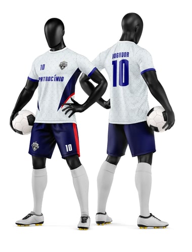 Arte Camisa e Short de Time de Futebol Amador