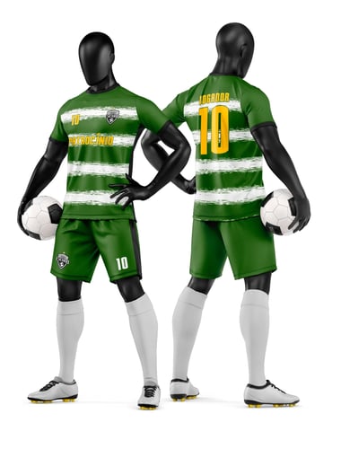 Arte Camisa e Short de Time de Futebol Amador