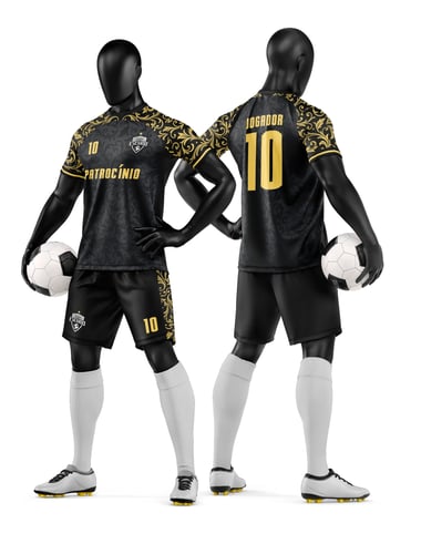 Arte Camisa e Short de Time de Futebol Amador