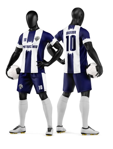 Arte Camisa e Short de Time de Futebol Amador