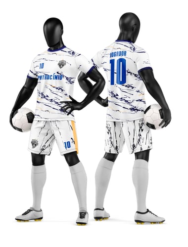 Arte Camisa e Short de Time de Futebol Amador