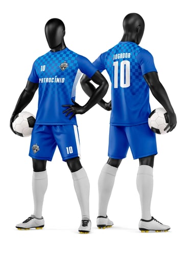 Arte Camisa e Short de Time de Futebol Amador