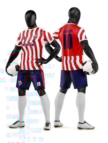 Arte Camisa e Short de Time de Futebol Amador