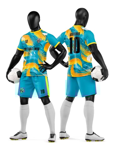 Arte Camisa e Short de Time de Futebol Amador