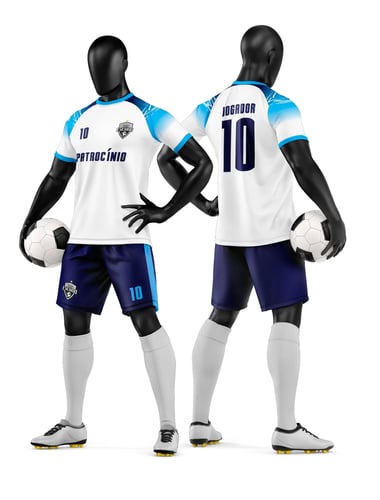 Arte Camisa e Short de Time de Futebol Amador