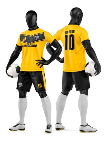 Arte Camisa e Short de Time de Futebol Amador