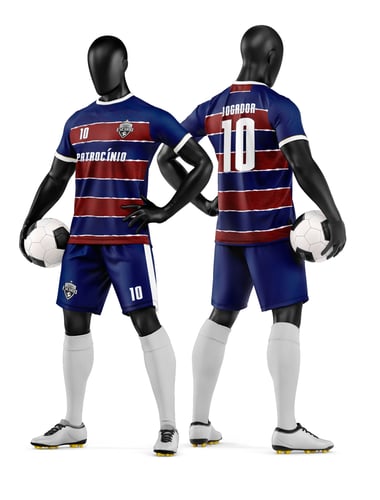Arte Camisa e Short de Time de Futebol Amador