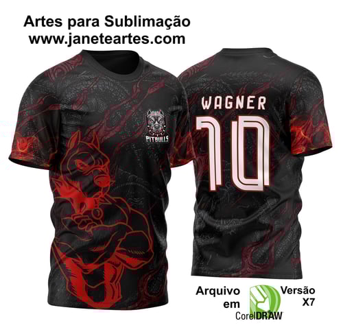 Arte Vetor Camisa InterClasse Pitbull of Dragon 2025