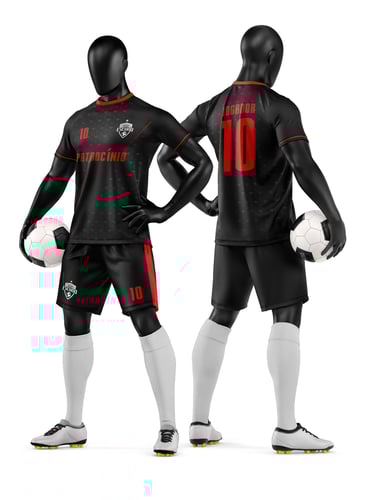 Arte Camisa e Short de Time de Futebol Amador