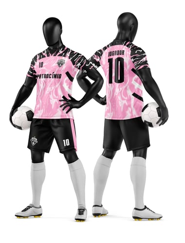 Arte Camisa e Short de Time de Futebol Amador