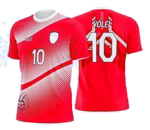 Arte Estampa Camisa de Vôlei Feminino Olímpiadas