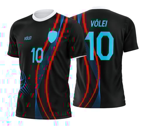 Arte Estampa Camisa de Vôlei Feminino Olímpiadas