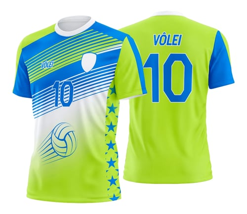 Arte Estampa Camisa de Vôlei Feminino Olímpiadas