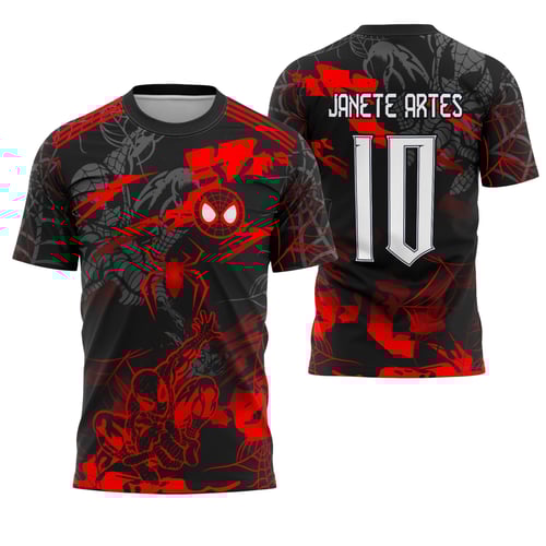 Arte Camisa Futebol Interclasse Homem Aranha 2025