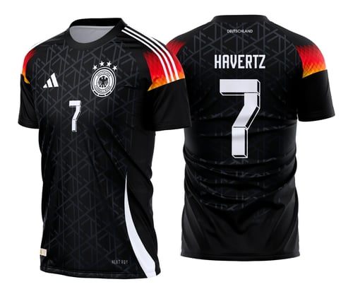 Camisa Alemanha Titular Black 2024 – Design Esportivo Premium