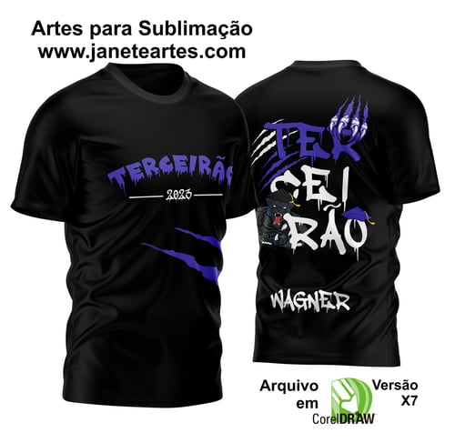 Arte Vetor Camisa Terceirão Pantera Negra Formandos 2023