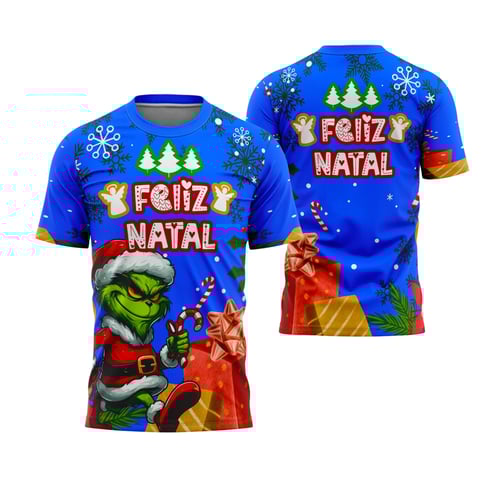 Arte Estampa Camisa Feliz Natal 2025 - Design para Sublimação