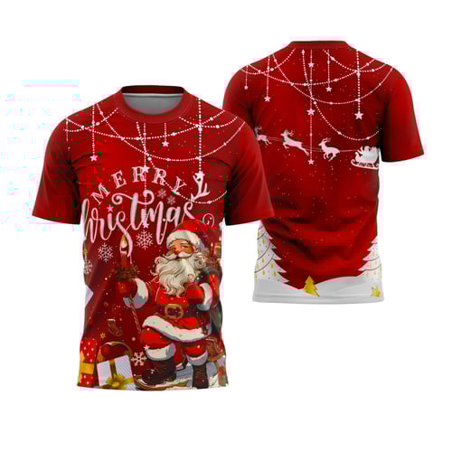 Arte Estampa Camisa Feliz Natal 2025 - Design para Sublimação