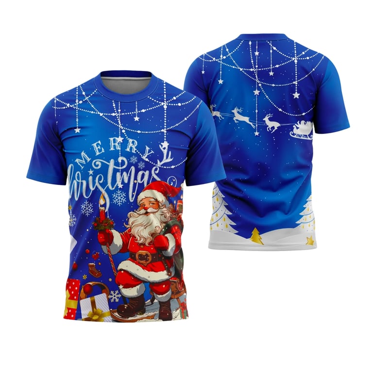 Arte Estampa Camisa Feliz Natal 2025 - Design para Sublimação
