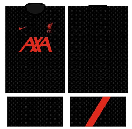 Arte Vetor Camisa Liverpool Calentamiento Premier League 20-21