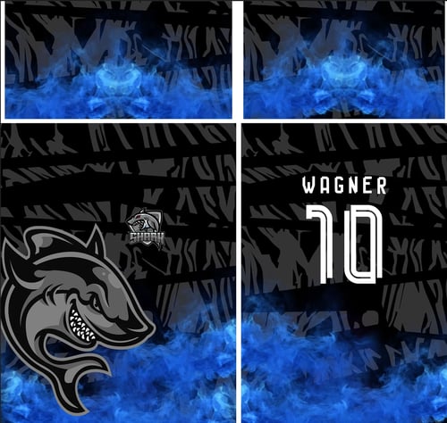 Arte Vetor Camisa InterClasse Shark Tubarão 2023 Cinza