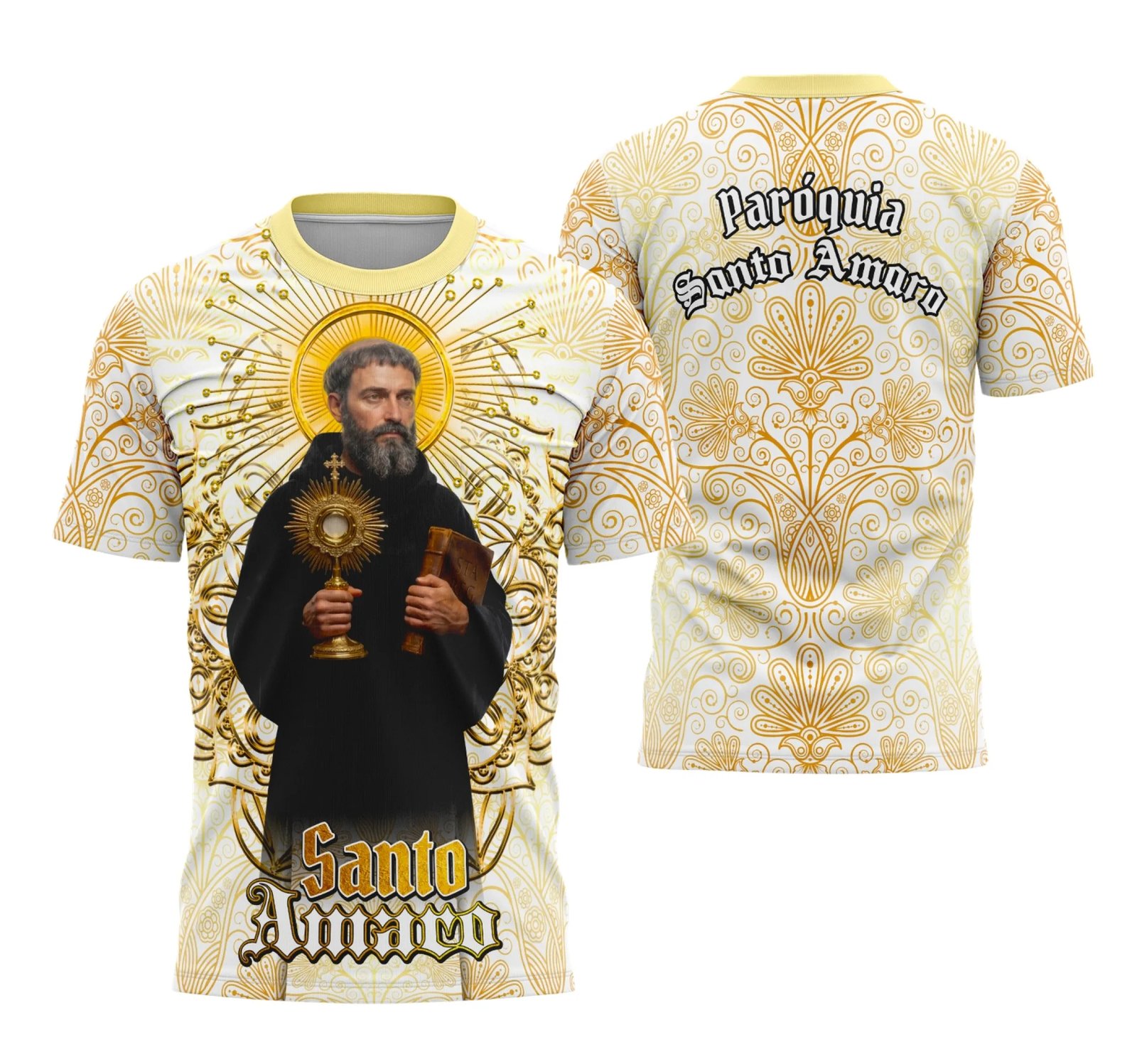 Camisa Santo Amaro Estampa Religião - Janete Artes