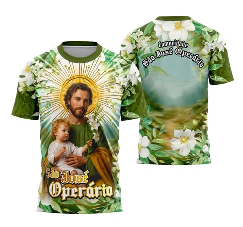 Camisa São José Operário Católica Religião