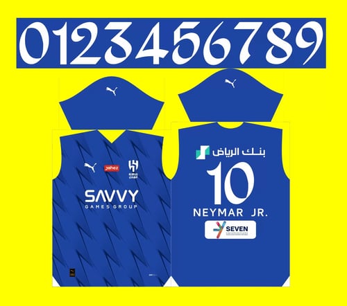 Arte Vetor Camisa Al-Hilal Titular 2023-24