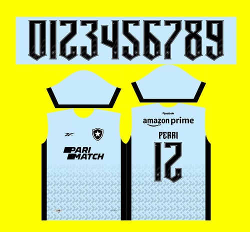 Arte Vetor Camisa Botafogo Goleiro 2023-24