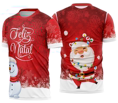 Camisa de Natal Natalina Festiva
