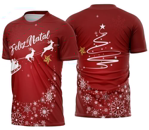 Camisa de Natal Natalina Festiva