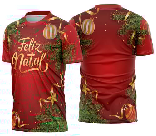 Camisa de Natal Natalina Festiva