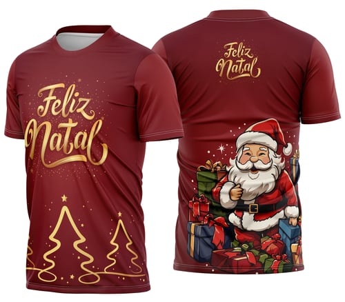 Camisa de Natal Natalina Festiva