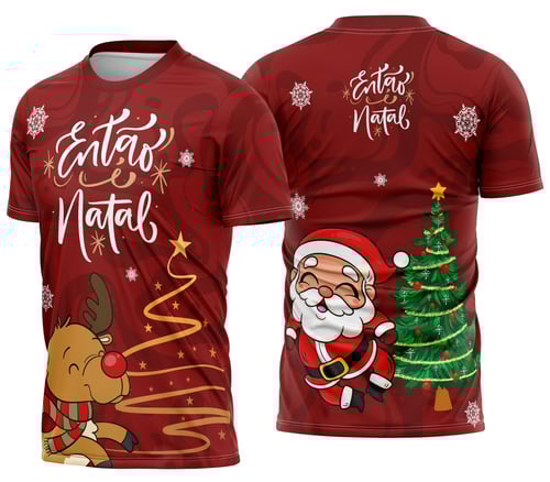 Camisa de Natal Natalina Festiva