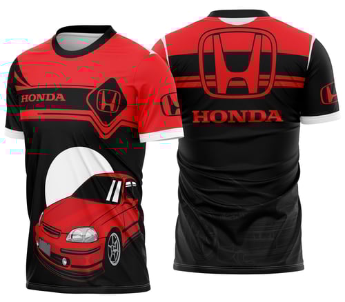 Camisa Marca de Carro Personalizada Honda
