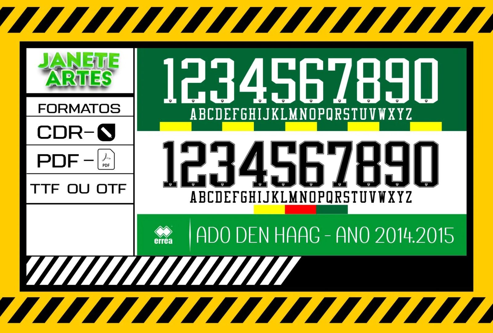 Fonte de Time Tipografia Ado Den Haag 2024 - 2015