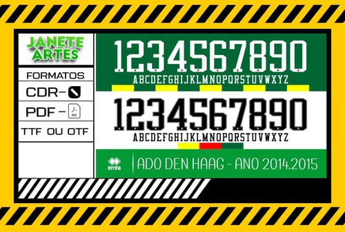 Fonte de Time Tipografia Ado Den Haag 2024 - 2015